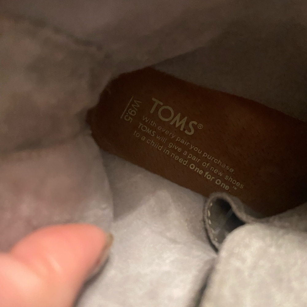 TOMS leather lace up boots